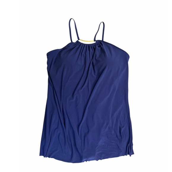 NWT Magicsuit Parker Swim Dress Navy One-Piece Underwire Adjustable Straps 22W - Picture 1 of 13